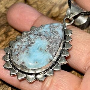DR Larimar Pendant 2”